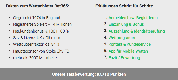 bet365 sportwetten test