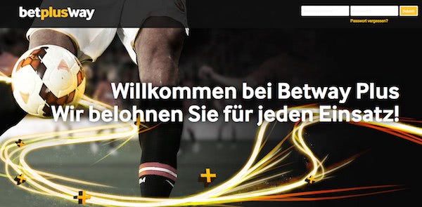 Betway Plus Angebot Screenshot