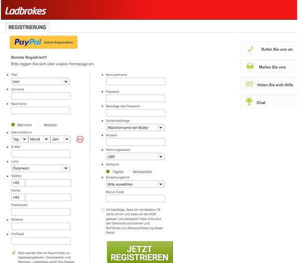 So registrierst du dein Wettkonto bei Ladbrokes