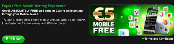 LSbet gratis 5 euro bonus