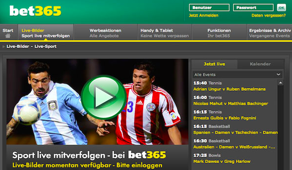 bet365 live Bilder