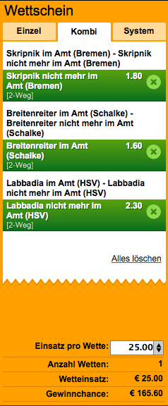 trainer kombi bet3000