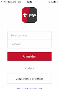 Screenshot der Tipico Pay Applikation