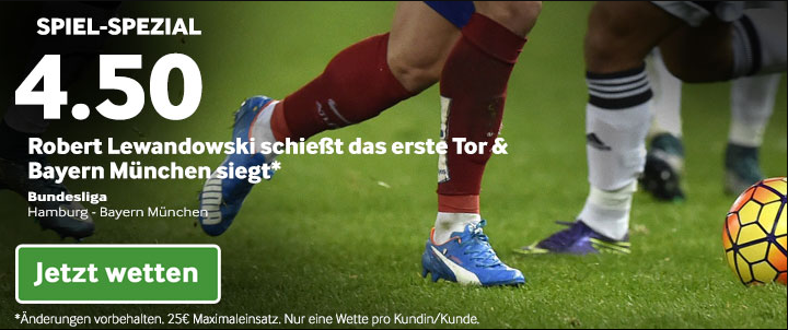hsv bayern lewandowski trifft quote