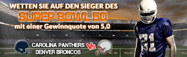 Betretkings Super Bowl Quote 5,00 Siegerquote