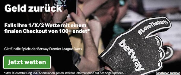 betway darts premier league cashback