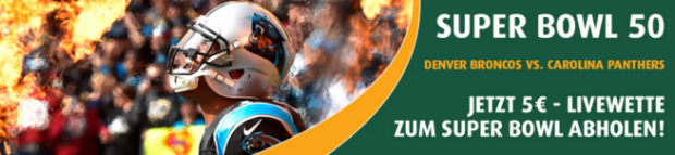 Super Bowl 50 Gratis Guthaben bei Tipp 3 Screenshot