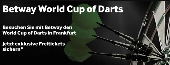 freikarten für die Betway Dart WM 2016 in Frankfurt
