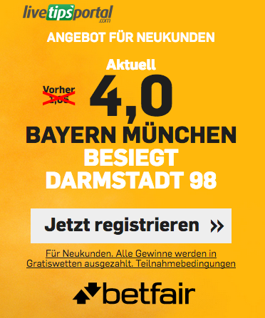 betfair spezial neukunden bonus bayern darmstadt