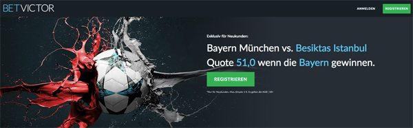 BetVictor Top-Quote Champions League