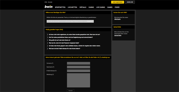 Bwin Kundendienst &FAQ