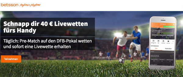Betsson Handy Livewetten DFB-Pokal