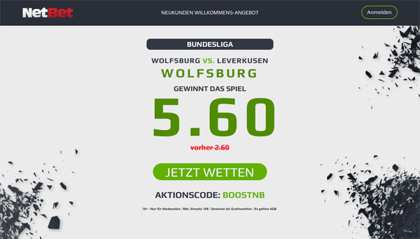 Netbet Wette Wolfsburg Leverkusen