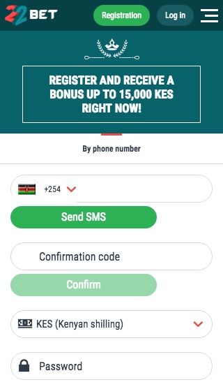 22bet Kenya Registration