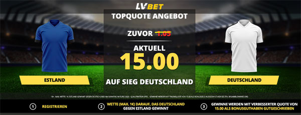 LVBet Wette Estland gegen Deutschland