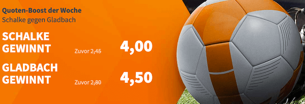 Betsson Quotenboost Bundesliga Schalke Gladbach