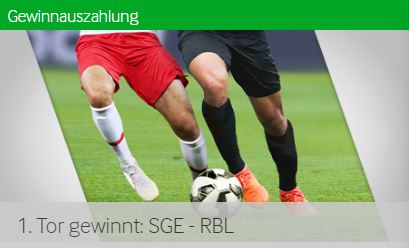 Betway Bundesliga 1. Tor gewinn Frankfurt Leipzig