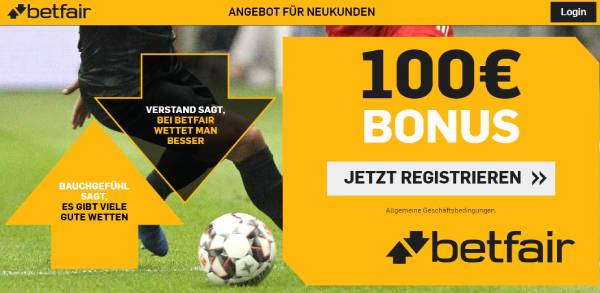 Betfair Willkommensbonus