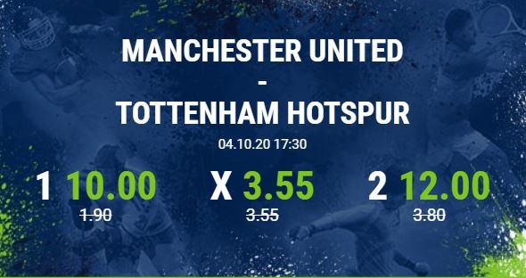 Manchester United Tottenham Hotspur Wette Bet at home Quotenboost Premier League