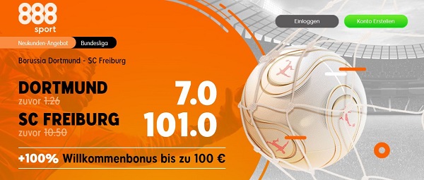 Borussia Dortmund SC Freiburg 888Sport Wette Quotenboost Bundesliga Odds Boost