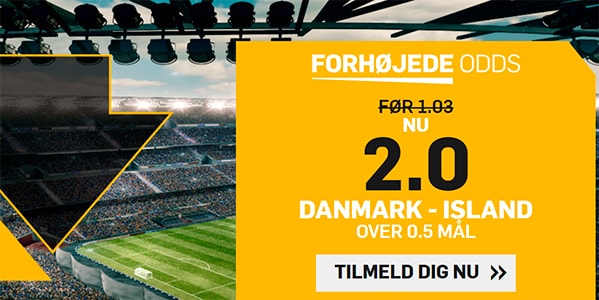 Danmark - Island odds