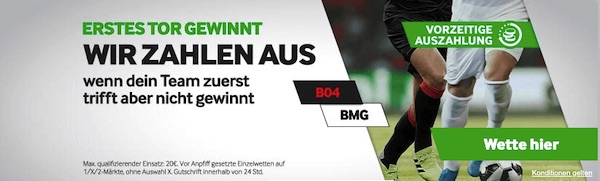 Betway zahlt bei Führung aus