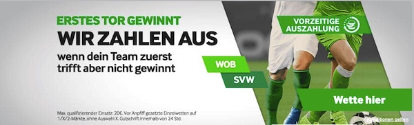 Erster Tor gewinnt Betway Wolfsburg BRemen