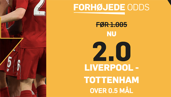 Liverpool Tottenham odds boost betfair