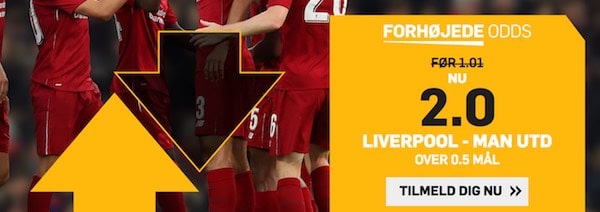 Liverpool - Manchester United odds boost
