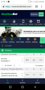 Konfambet mobile betting