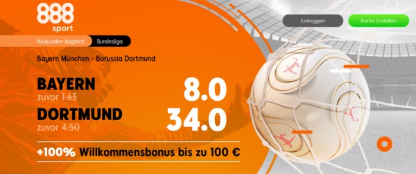 888sport Bayern vs. Dortmund Boost