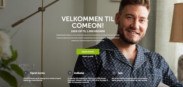 ComeOn velkomstbonus