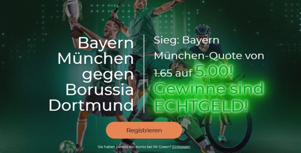 MrGreen Bayern Dortmund Boost