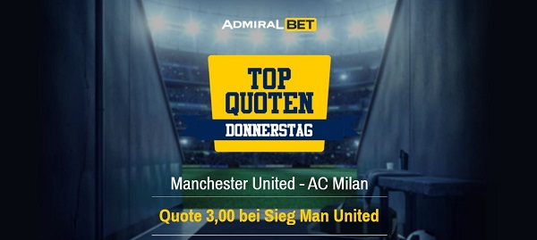 admiralbet angebot europa league top donnerstag manunited ac milan