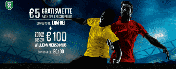 Bet90 Neukunden Angebot Freiwette