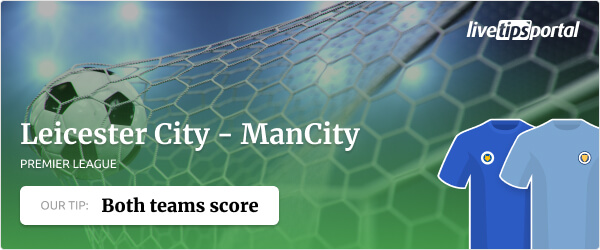 Betting tip for the game Leicester City - ManCity