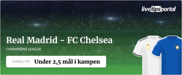 Real Madrid vs Chelsea Champions League odds tip