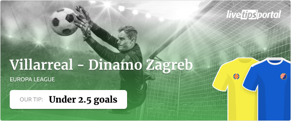 Betting tip Villarreal vs Dinamo Zagreb