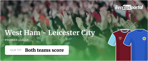 West Ham United vs. Leicester City betting tip