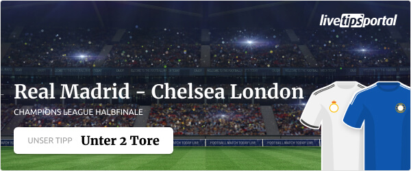 Wett Tipp Real Madrid - Chelsea London