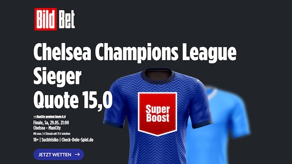 BildBet Boost auf Chelsea im CL Finale 21