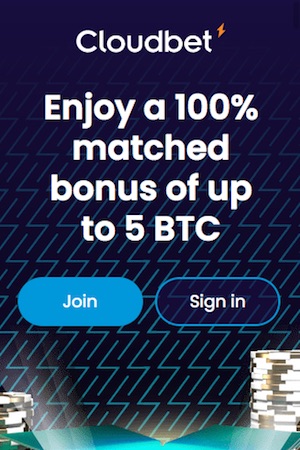 Cloudbet welcome bonus mobile version