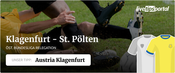Sportwetten Tipp auf das Relegations-Spiel Austria Klagenfurt vs. SKN St. Pölten