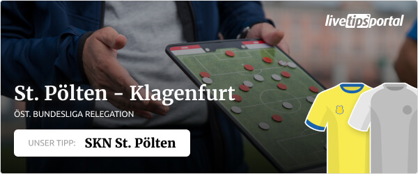 Österreichische Bundesliga Relegation Wett-Tipp auf SKN St. Pölten gegen Austria Klagenfurt