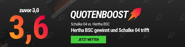 neobet angebot quotenboost schalke hertha bundesliga wette