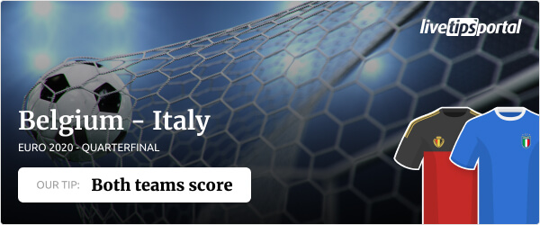 Belgium vs Italy EURO 2020 betting tip