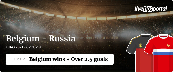 Belgium vs Russia EURO 2020 betting tip