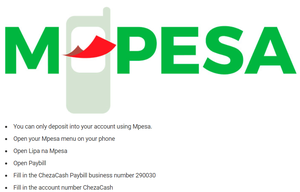 Chezacash Deposit Mpesa Paybill