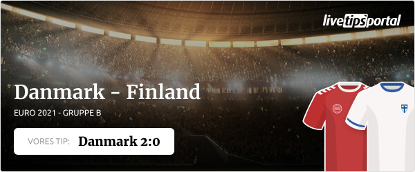 Danmark versus Finland EM odds tip