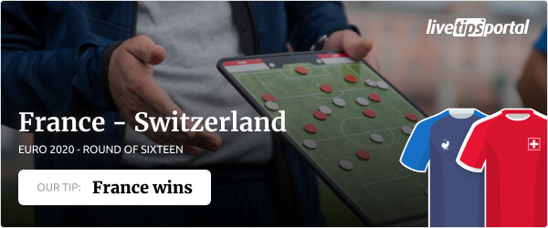 France vs Switzerland EURO 2020 betting tip
